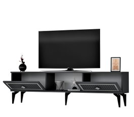 Hanah Home Soporte para TV Antracita y Plata